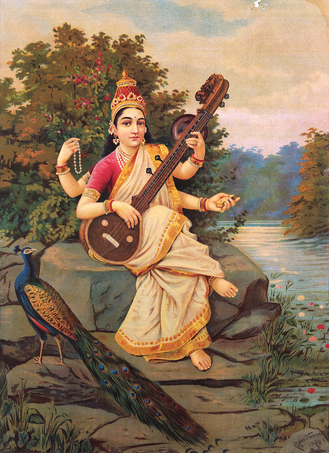 Saraswati, the White Goddess, Voice of Knowledge